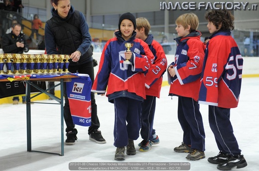 2012-01-08 Chiasso 1094 Hockey Milano Rossoblu U11-Premiazione - Simone Battelli